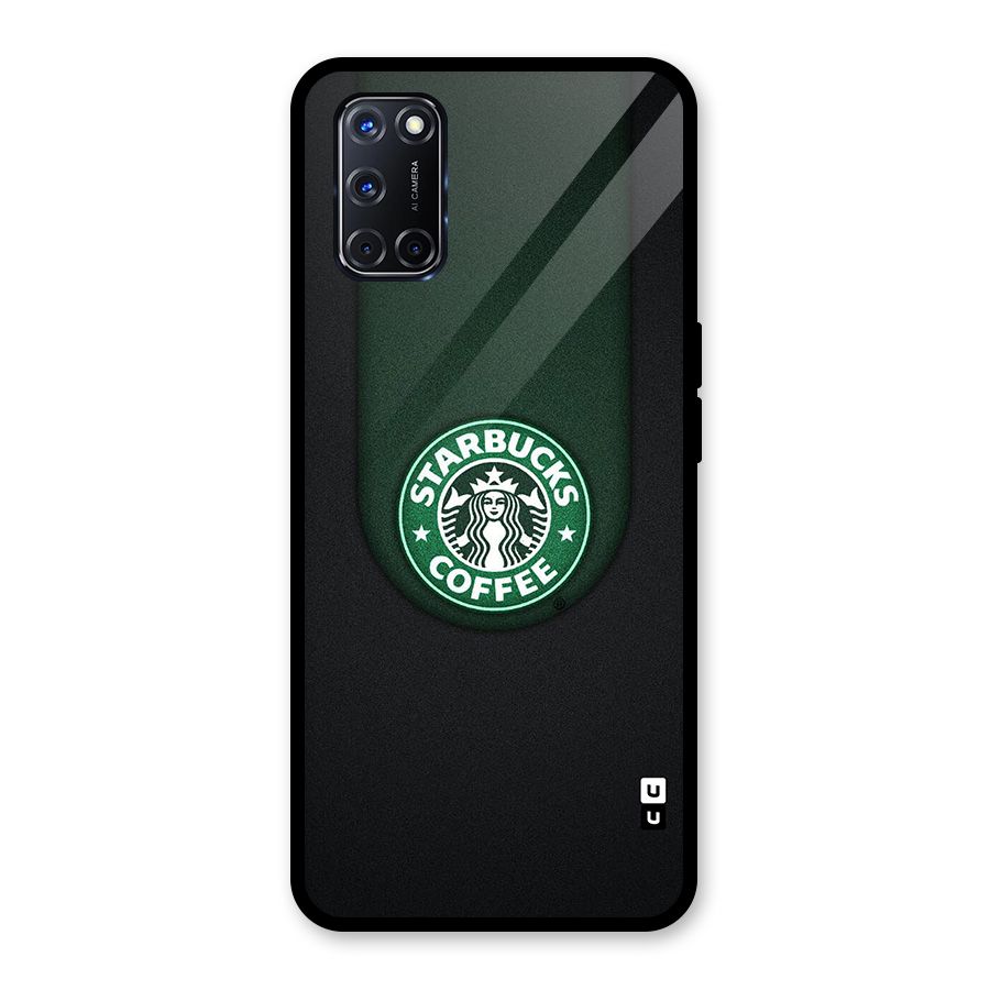 Leaf StarBucks Glass Back Case for Oppo A52