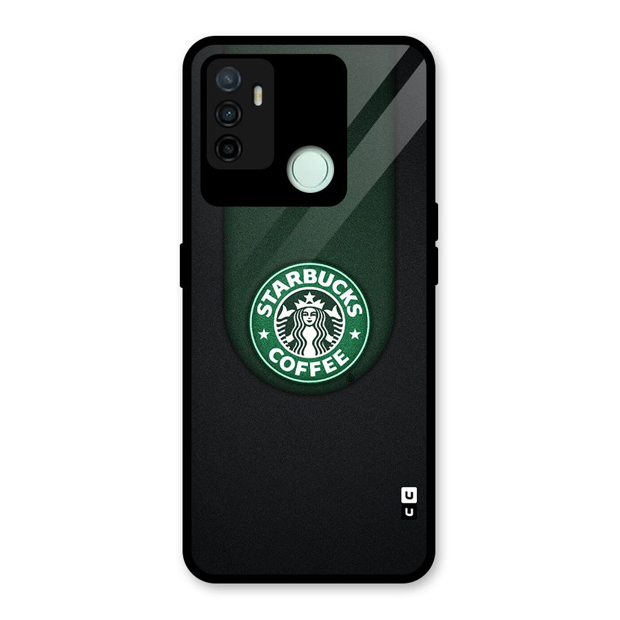 Leaf StarBucks Glass Back Case for Oppo A53