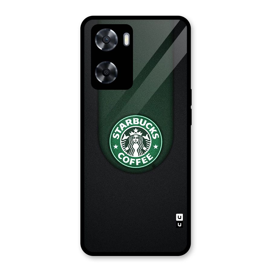 Leaf StarBucks Glass Back Case for Oppo A57 2022