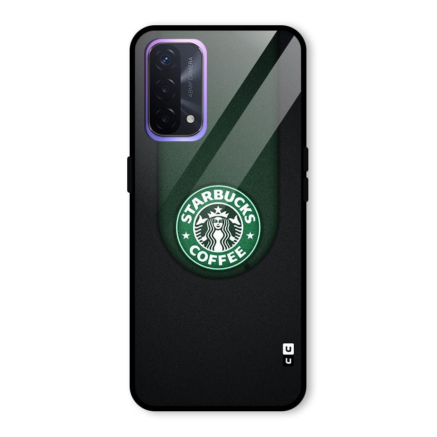 Leaf StarBucks Glass Back Case for Oppo A74 5G