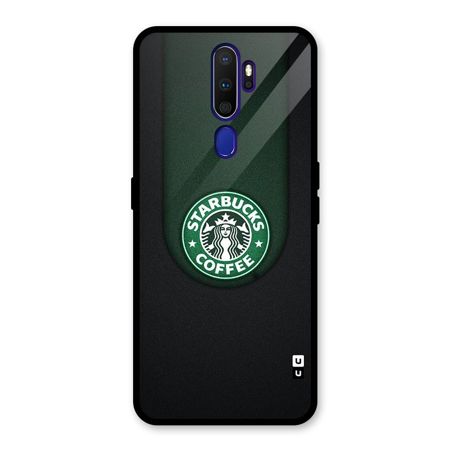 Leaf StarBucks Glass Back Case for Oppo A9 (2020)