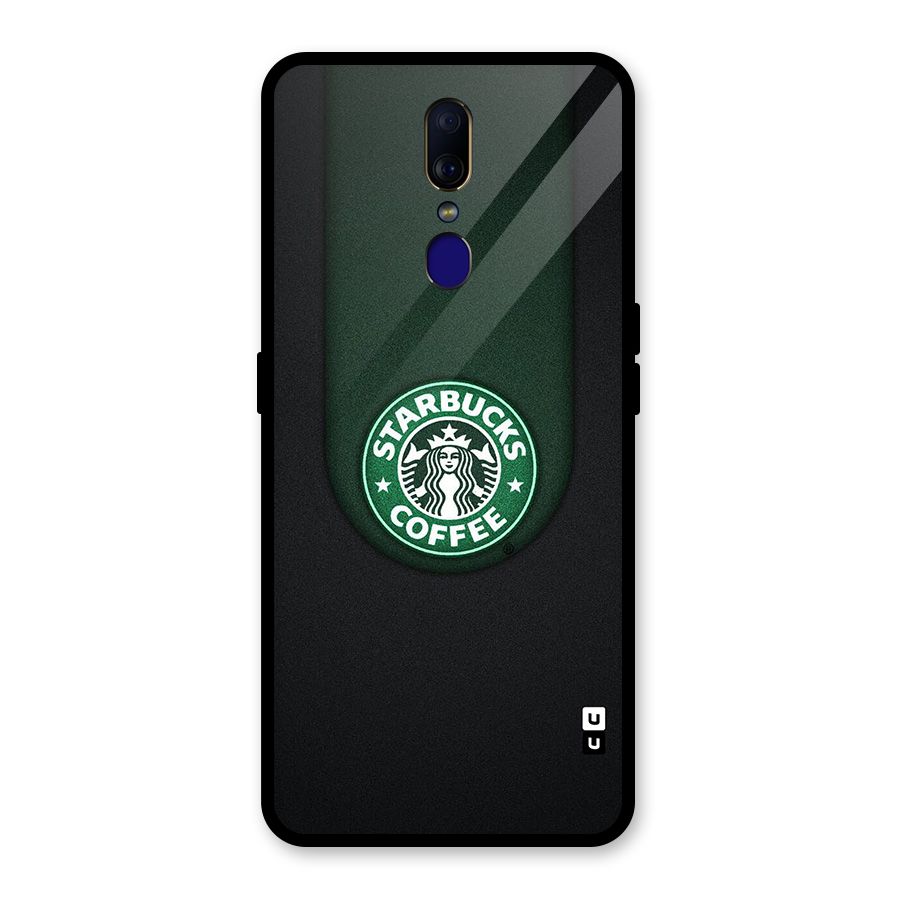 Leaf StarBucks Glass Back Case for Oppo F11