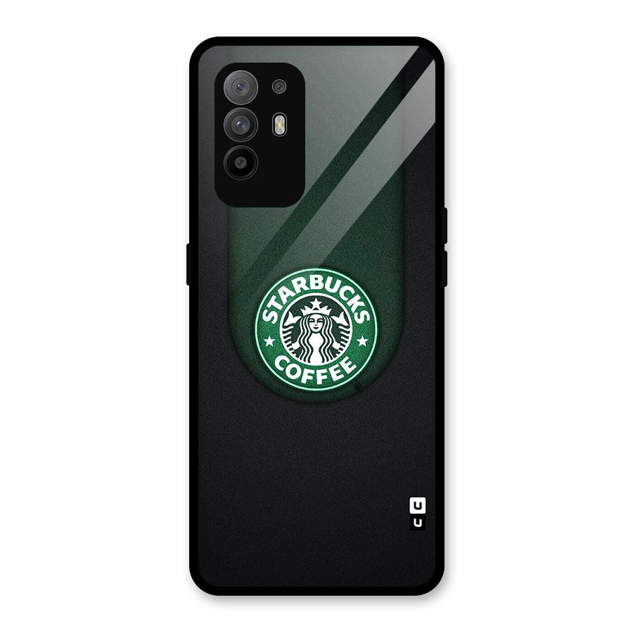 Leaf StarBucks Glass Back Case for Oppo F19 Pro Plus 5G