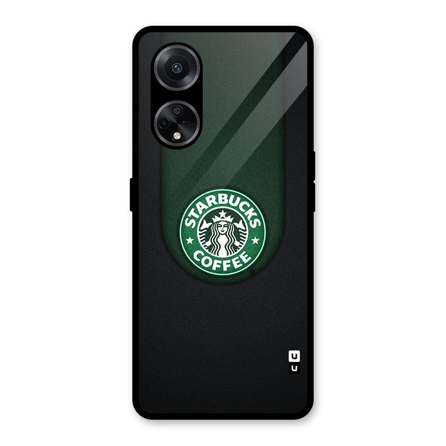 Leaf StarBucks Glass Back Case for Oppo F23