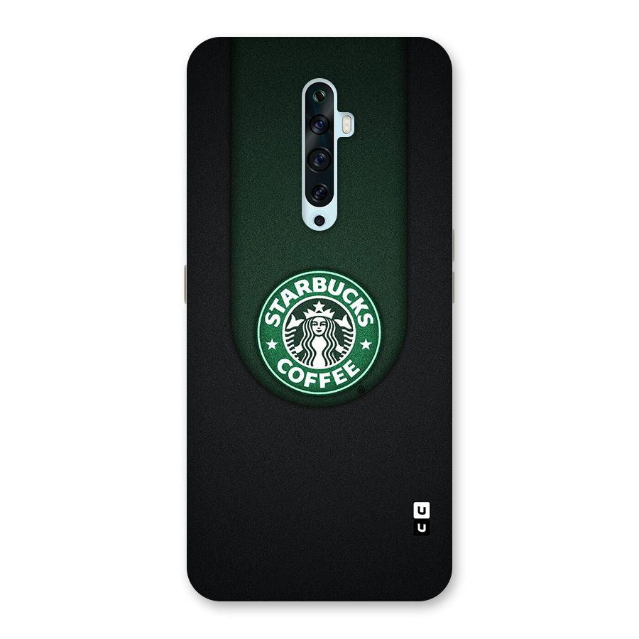 Leaf StarBucks Glass Back Case for Oppo Reno2 F