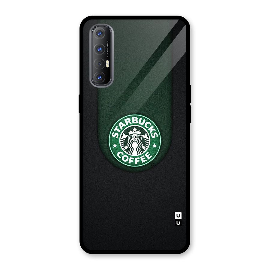 Leaf StarBucks Glass Back Case for Oppo Reno3 Pro