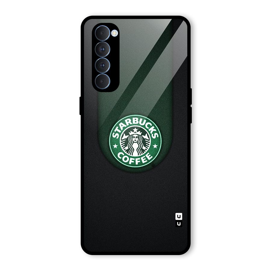 Leaf StarBucks Glass Back Case for Oppo Reno4 Pro