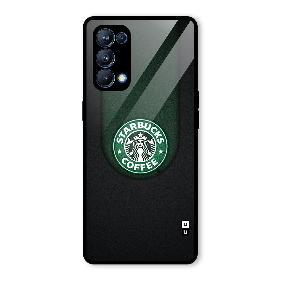 Leaf StarBucks Glass Back Case for Oppo Reno5 Pro 5G