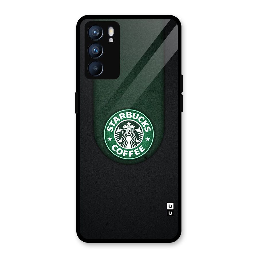 Leaf StarBucks Glass Back Case for Oppo Reno6 5G