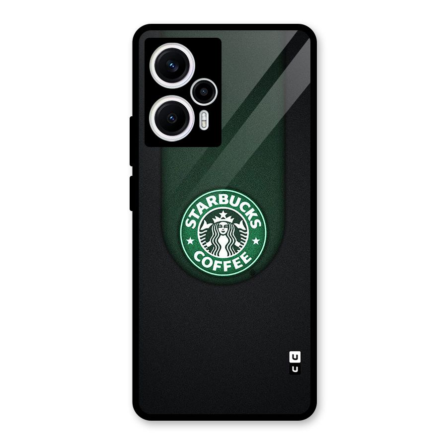 Leaf StarBucks Glass Back Case for Poco F5