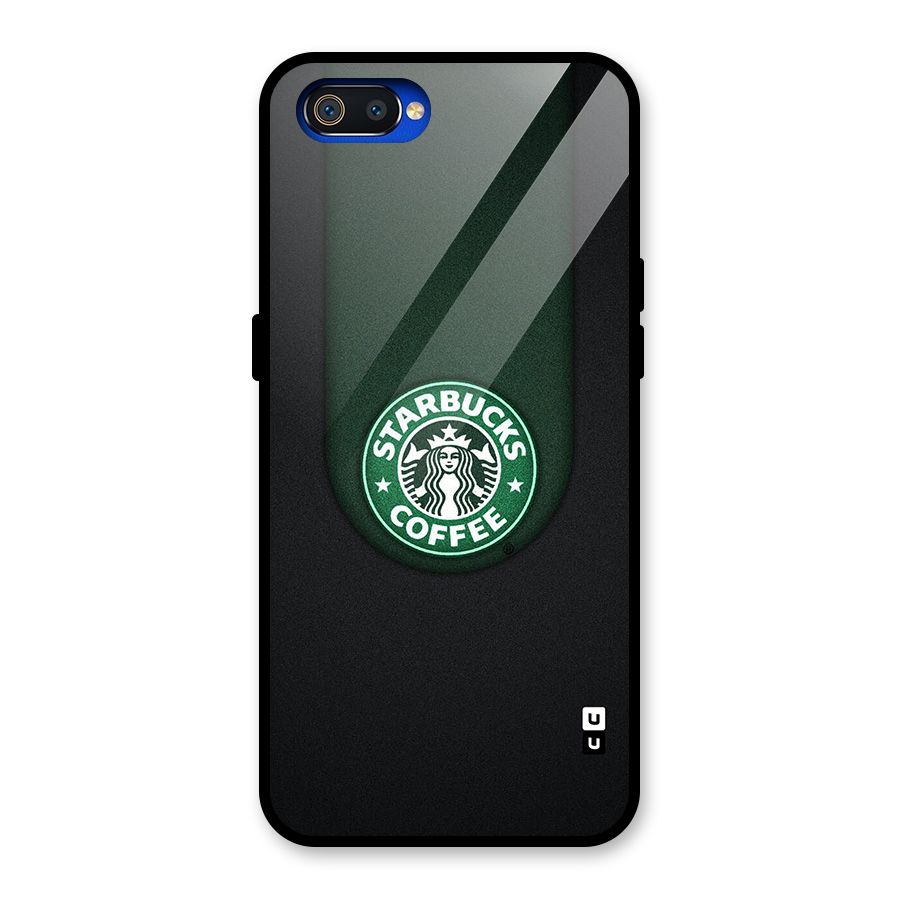 Leaf StarBucks Glass Back Case for Realme C2