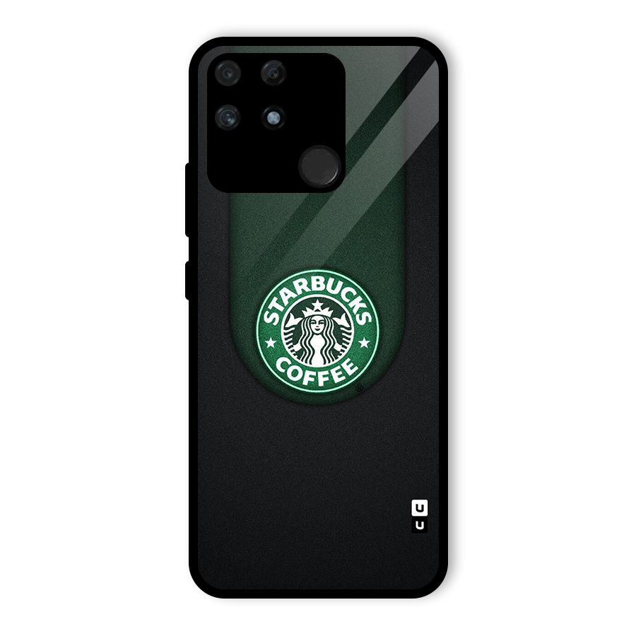 Leaf StarBucks Glass Back Case for Realme Narzo 50A