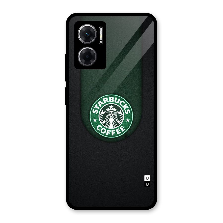 Leaf StarBucks Glass Back Case for Redmi 11 Prime 5G
