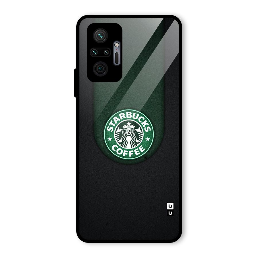 Leaf StarBucks Glass Back Case for Redmi Note 10 Pro Max