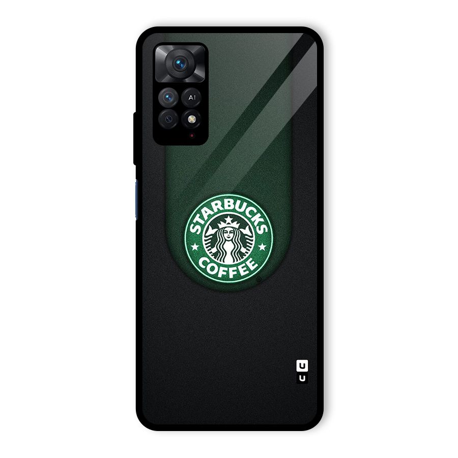 Leaf StarBucks Glass Back Case for Redmi Note 11 Pro Plus 5G