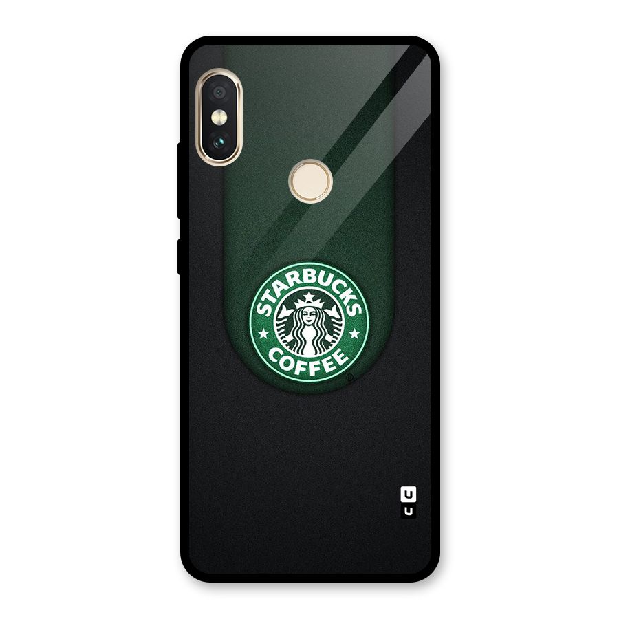 Leaf StarBucks Glass Back Case for Redmi Note 5 Pro