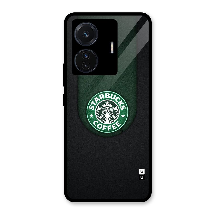 Leaf StarBucks Glass Back Case for Vivo T1 Pro
