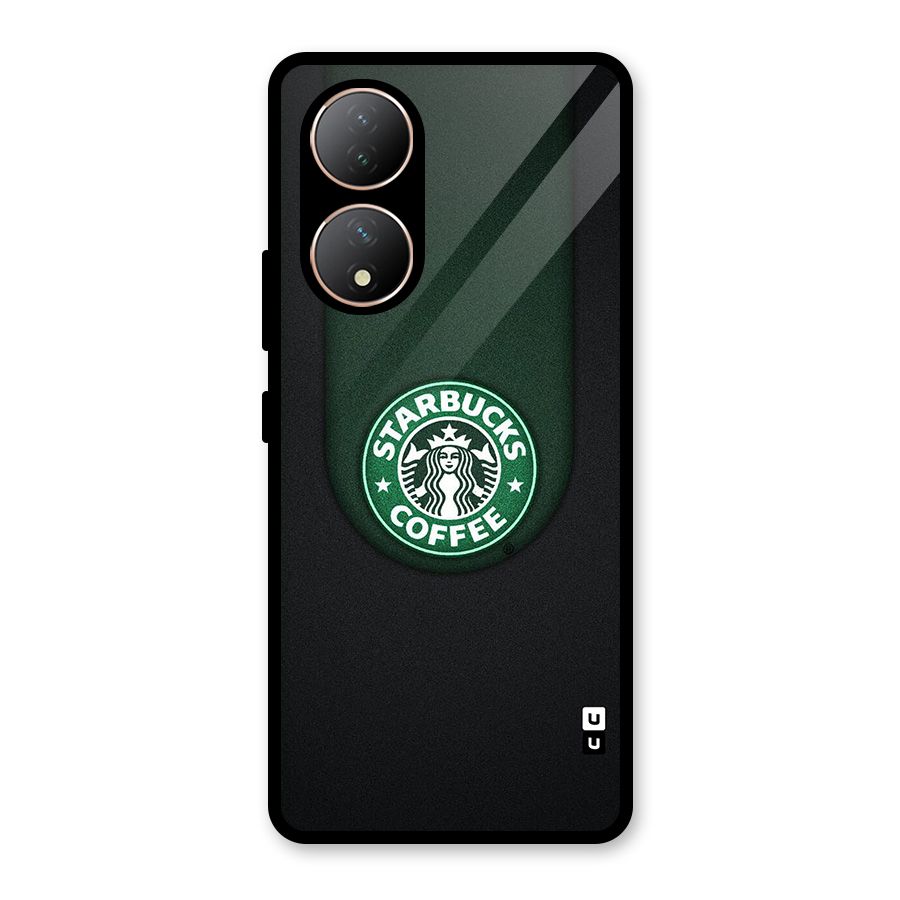 Leaf StarBucks Glass Back Case for Vivo T2