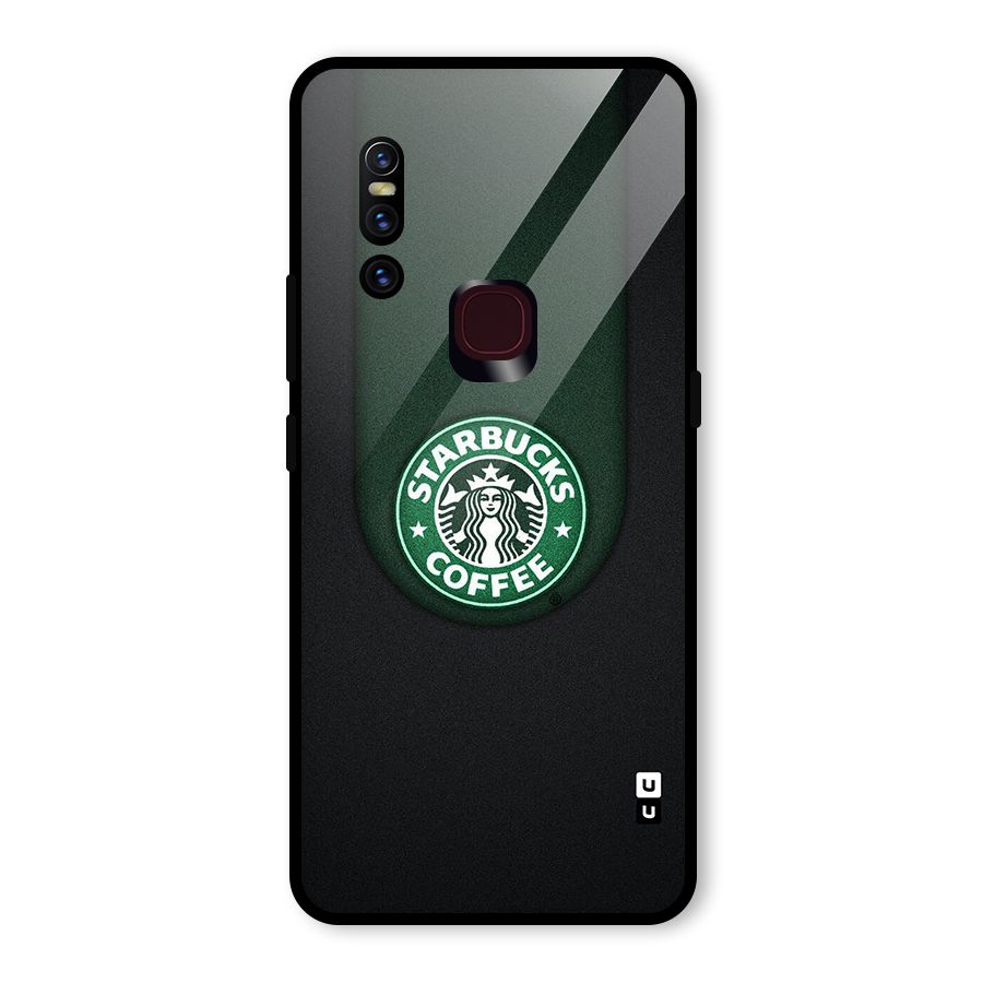 Leaf StarBucks Glass Back Case for Vivo V15