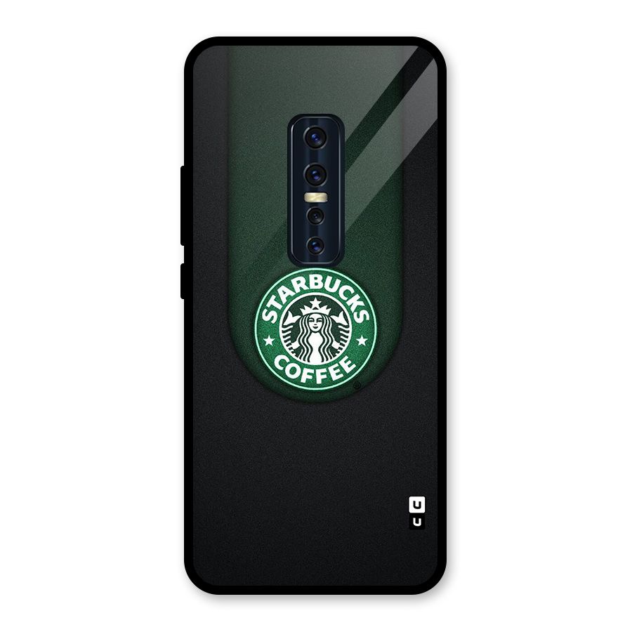 Leaf StarBucks Glass Back Case for Vivo V17 Pro