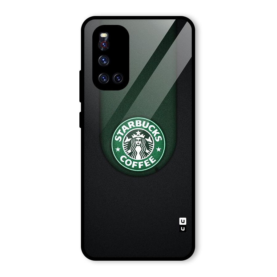 Leaf StarBucks Glass Back Case for Vivo V19