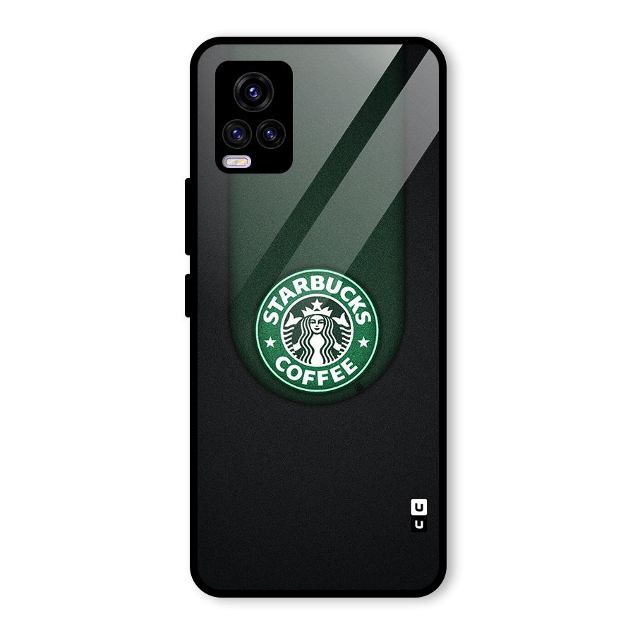 Leaf StarBucks Glass Back Case for Vivo V20