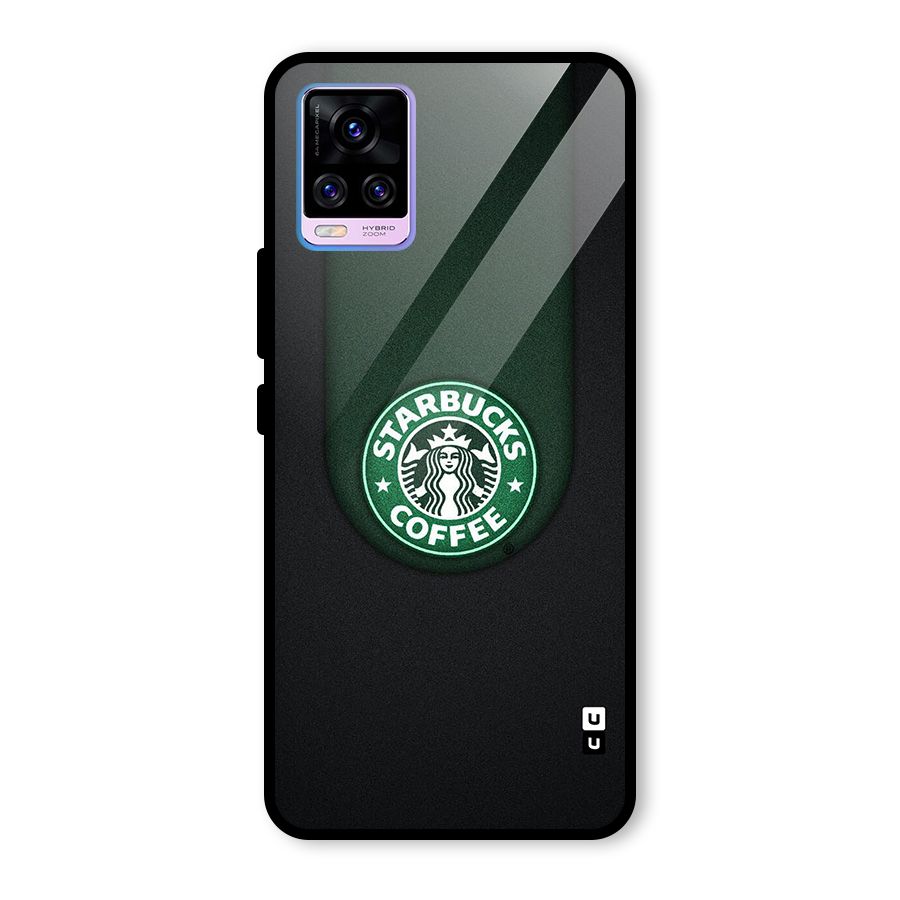 Leaf StarBucks Glass Back Case for Vivo V20 Pro