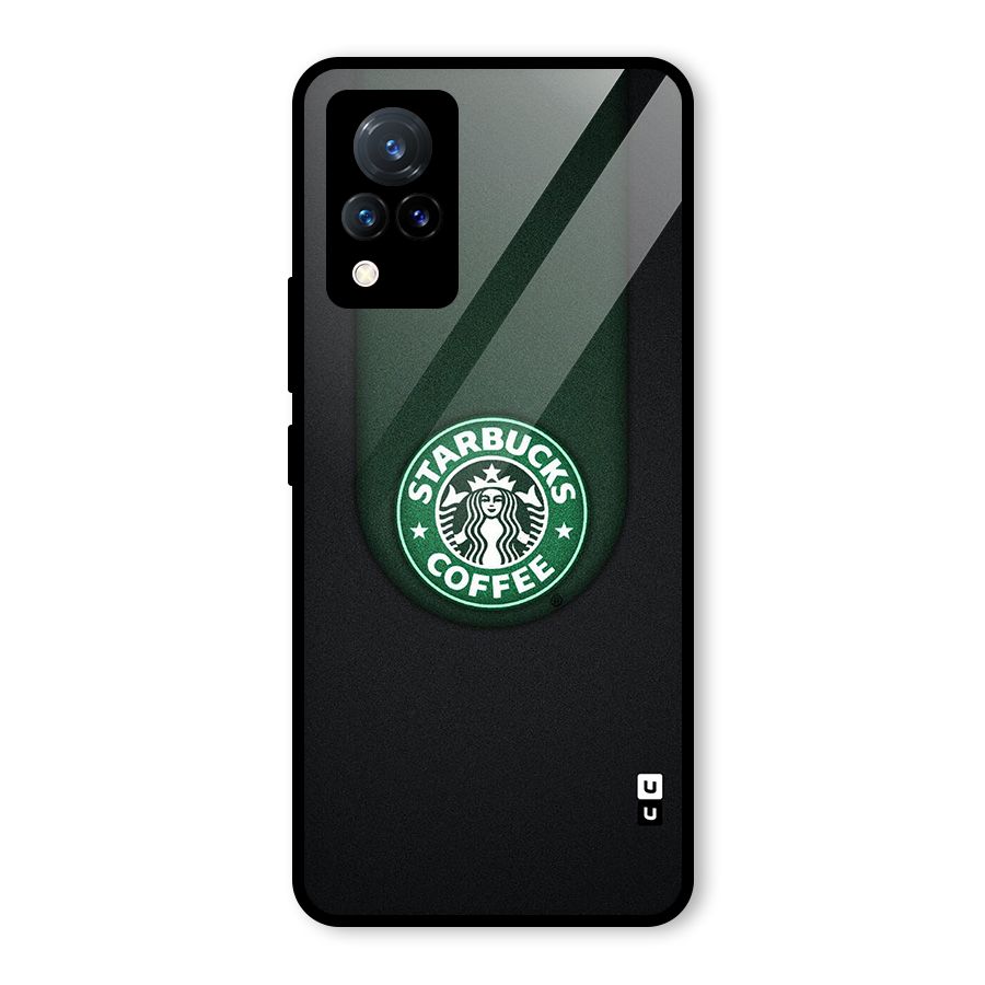 Leaf StarBucks Glass Back Case for Vivo V21 5G