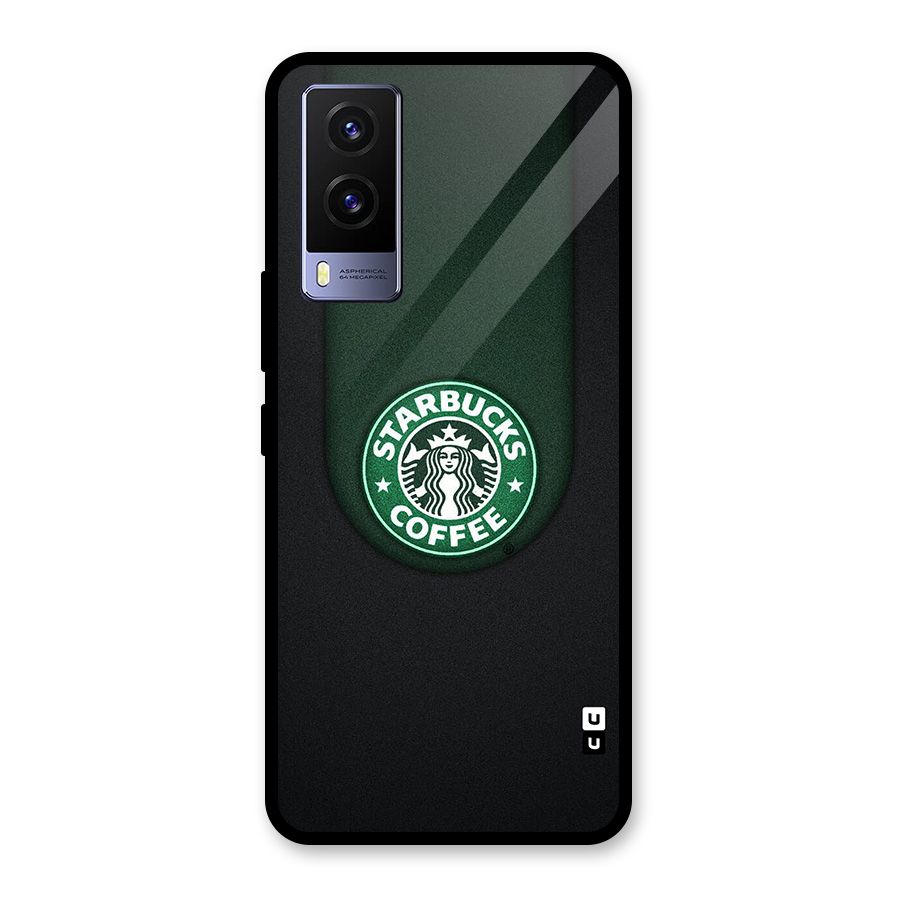 Leaf StarBucks Glass Back Case for Vivo V21e 5G