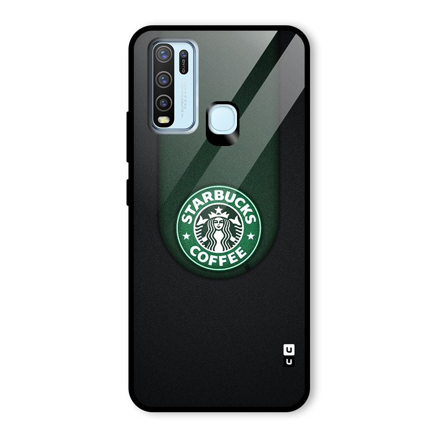 Leaf StarBucks Glass Back Case for Vivo Y30