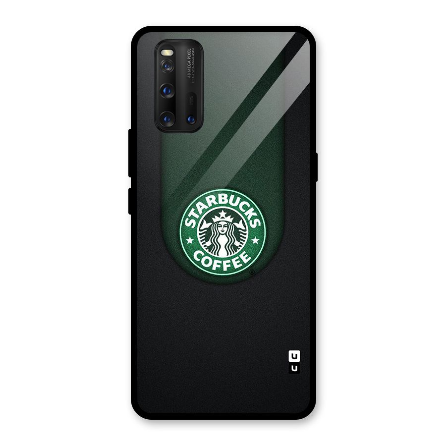 Leaf StarBucks Glass Back Case for Vivo iQOO 3