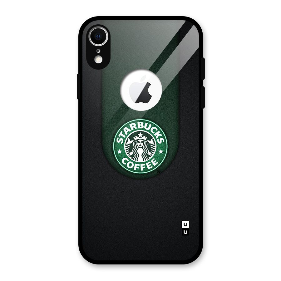 Leaf StarBucks Glass Back Case for iPhone XR Logo Cut