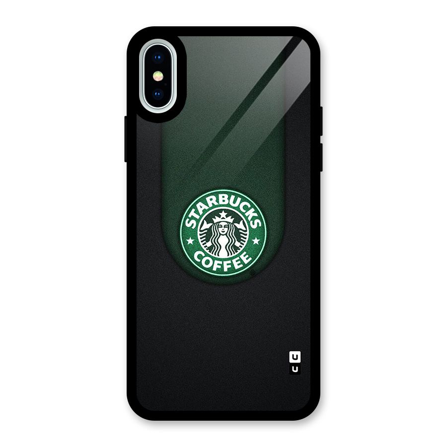 Leaf StarBucks Glass Back Case for iPhone XS