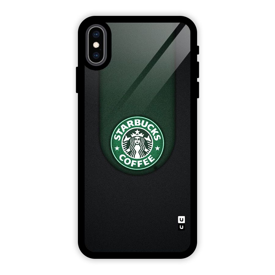Leaf StarBucks Glass Back Case for iPhone XS Max