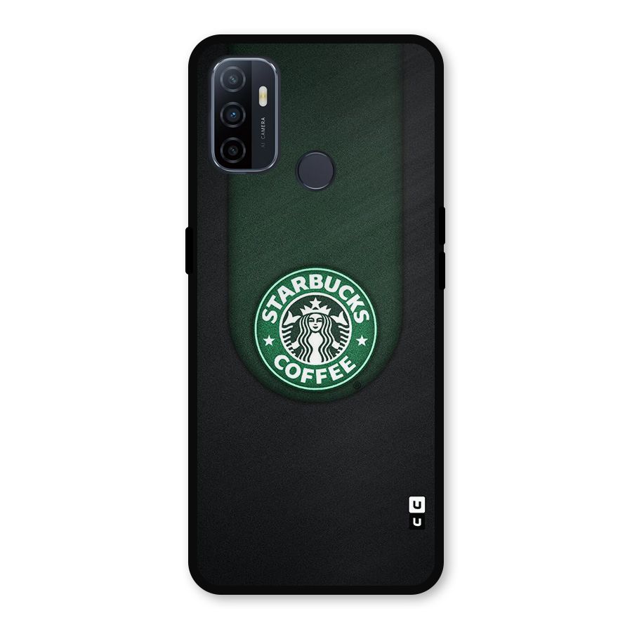 Leaf StarBucks Metal Back Case for Oppo A53