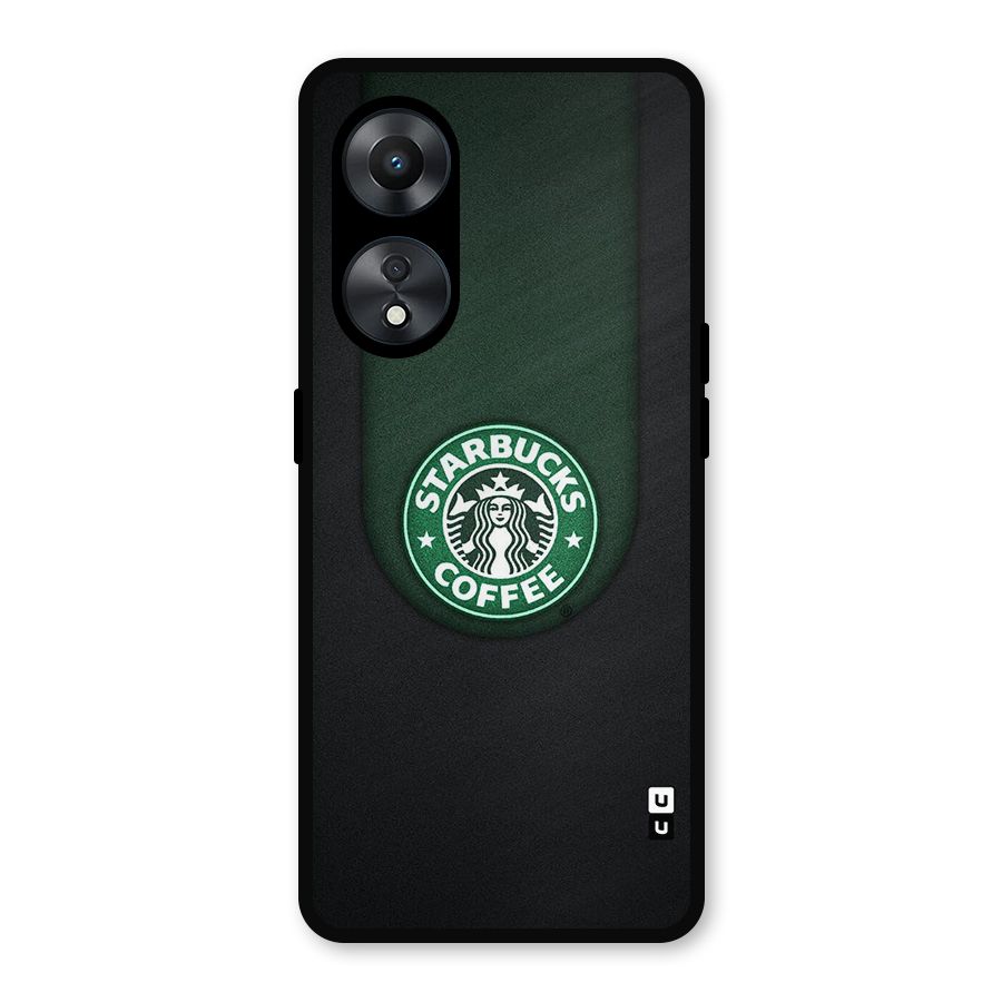 Leaf StarBucks Metal Back Case for Oppo A78