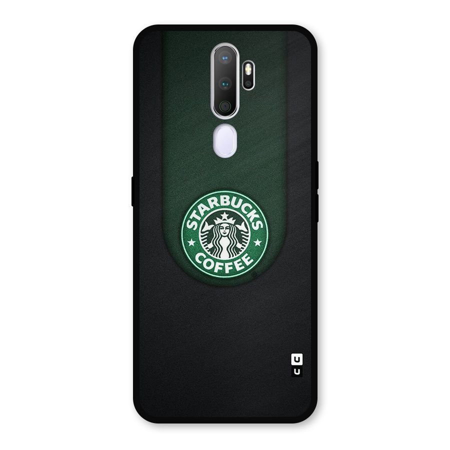 Leaf StarBucks Metal Back Case for Oppo A9 (2020)