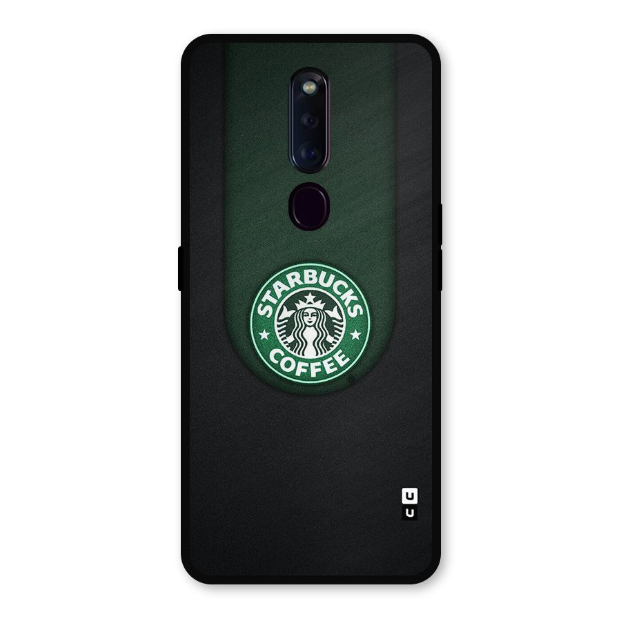 Leaf StarBucks Metal Back Case for Oppo F11 Pro
