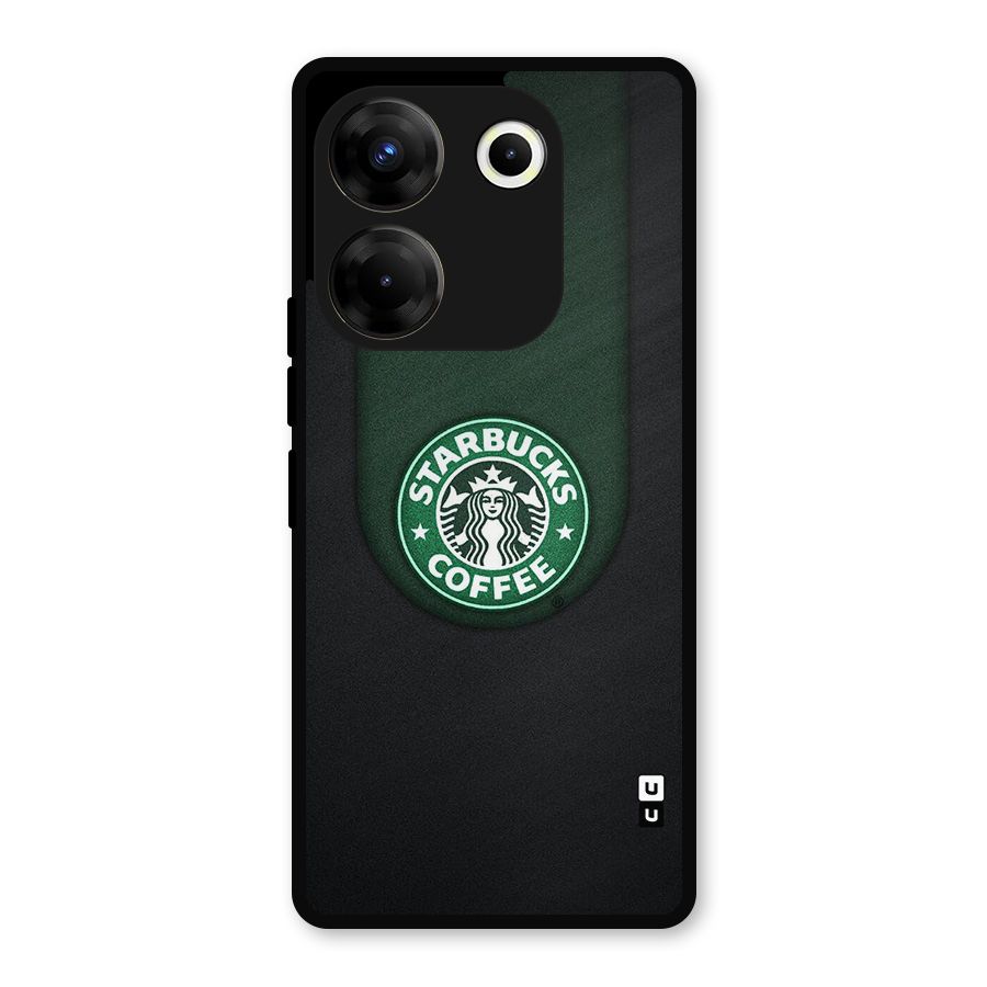 Leaf StarBucks Metal Back Case for Tecno Camon 20
