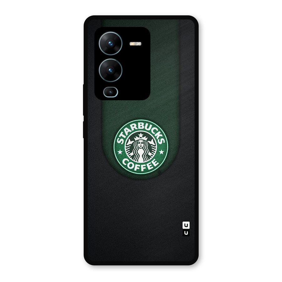 Leaf StarBucks Metal Back Case for Vivo V25 Pro