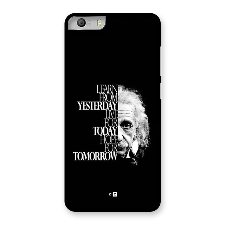 Learn From Yesterday Back Case for Canvas Knight 2