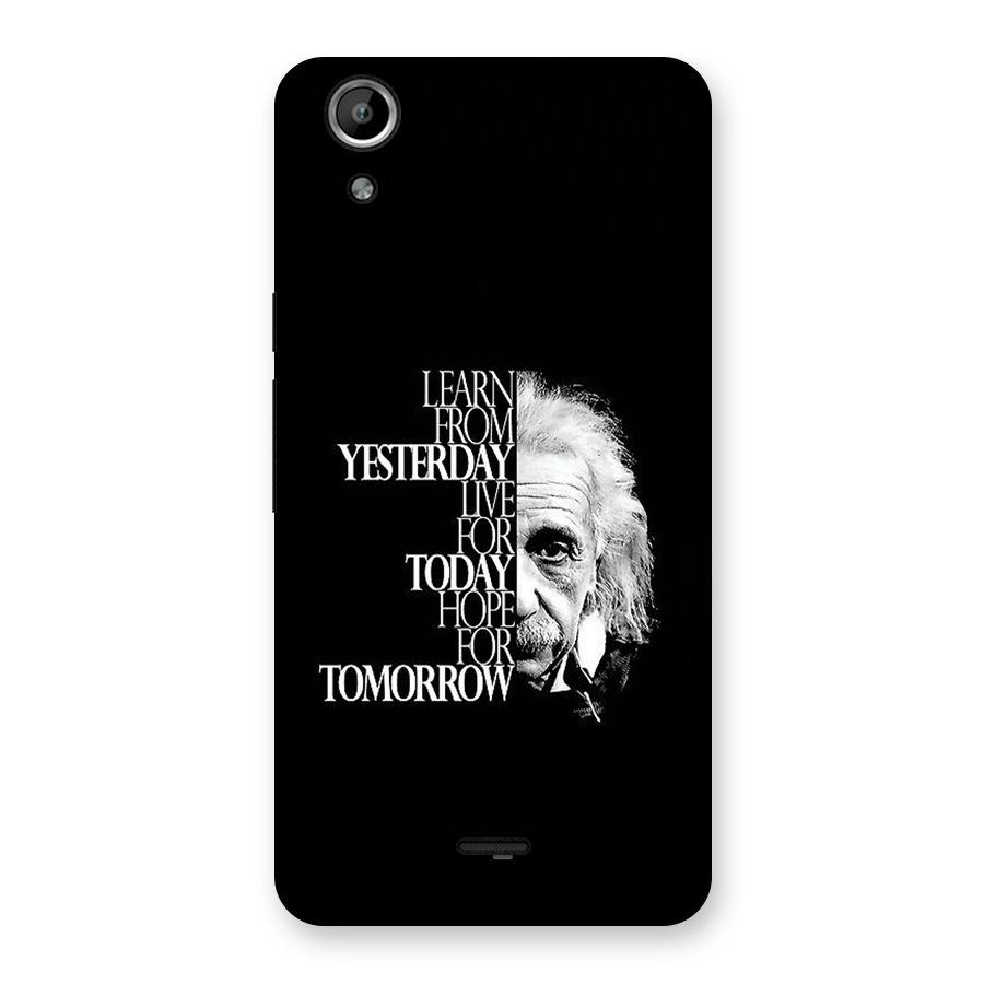 Learn From Yesterday Back Case for Canvas Selfie Lens Q345