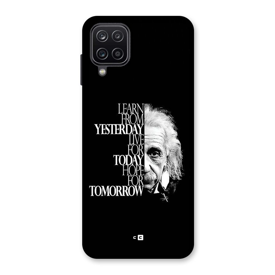 Learn From Yesterday Back Case for Galaxy A12
