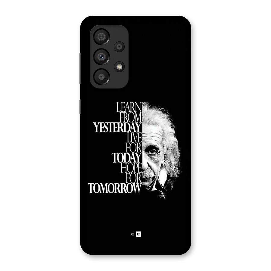 Learn From Yesterday Back Case for Galaxy A33 5G