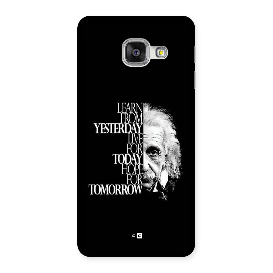 Learn From Yesterday Back Case for Galaxy A3 (2016)