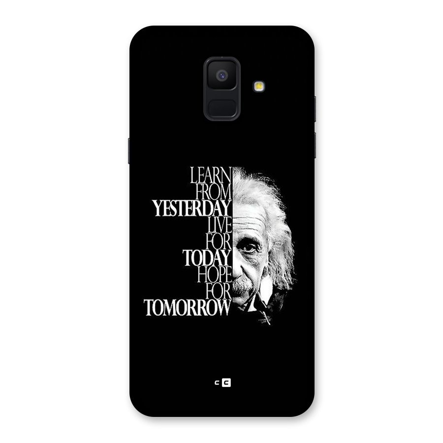 Learn From Yesterday Back Case for Galaxy A6 (2018)