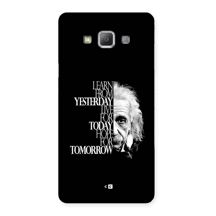 Learn From Yesterday Back Case for Galaxy A7