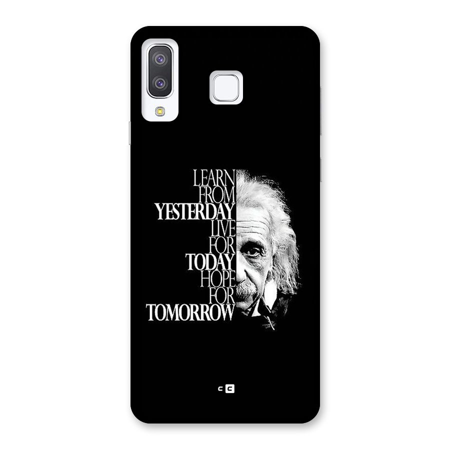Learn From Yesterday Back Case for Galaxy A8 Star