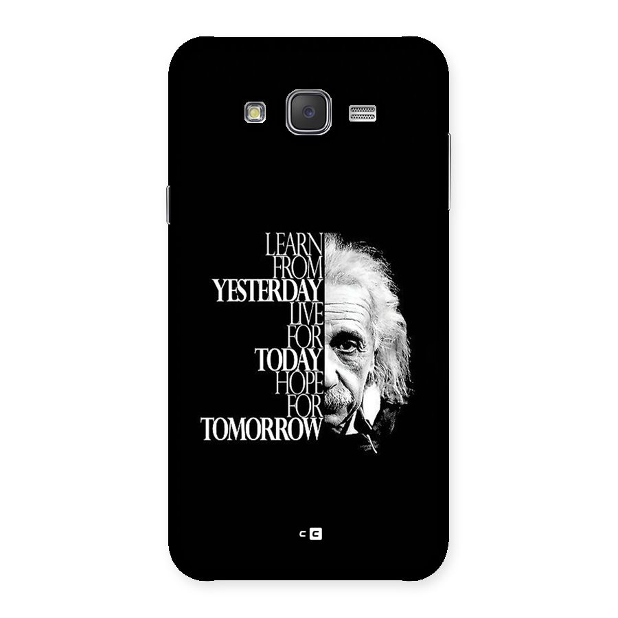Learn From Yesterday Back Case for Galaxy J7
