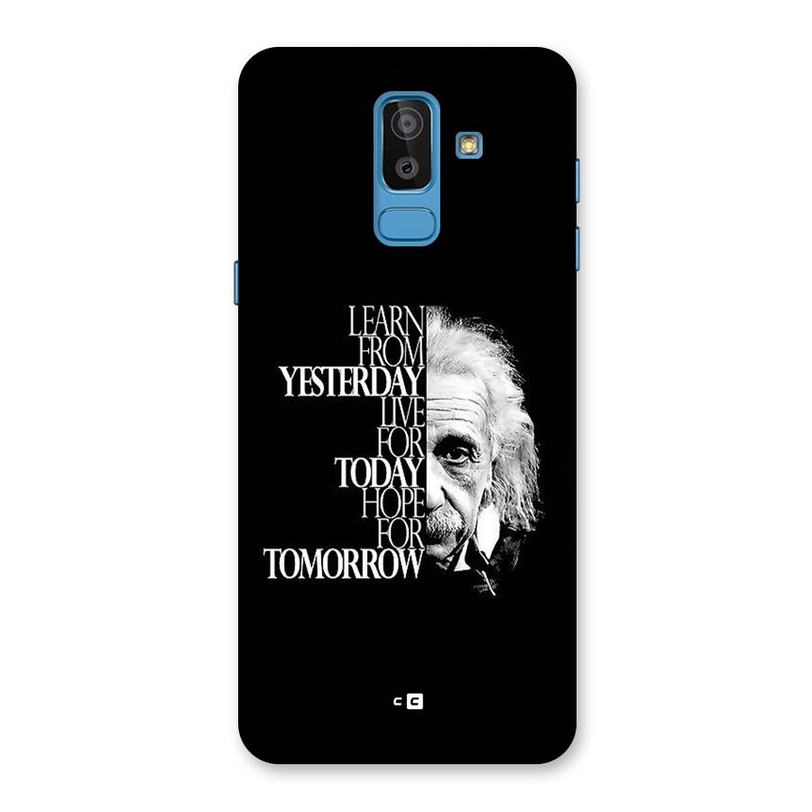 Learn From Yesterday Back Case for Galaxy J8